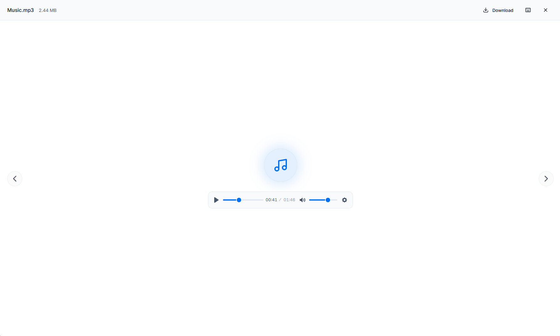 Reproductor de audio de Nubbo